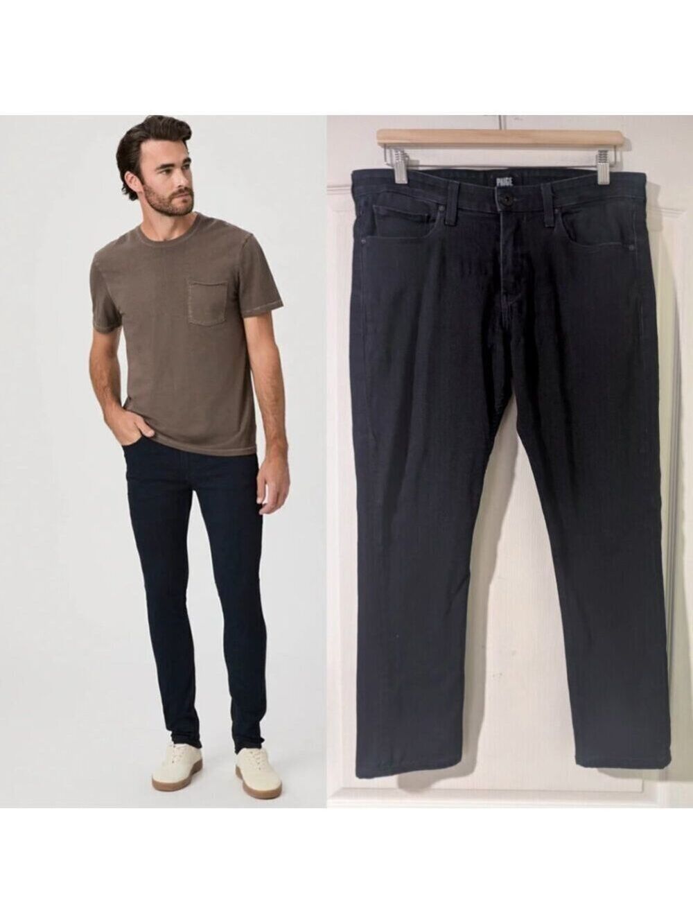 Paige | Croft Skinny Jean In Inkwell Dark Indigo